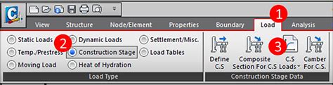 How to Manually Define Construction Stages .